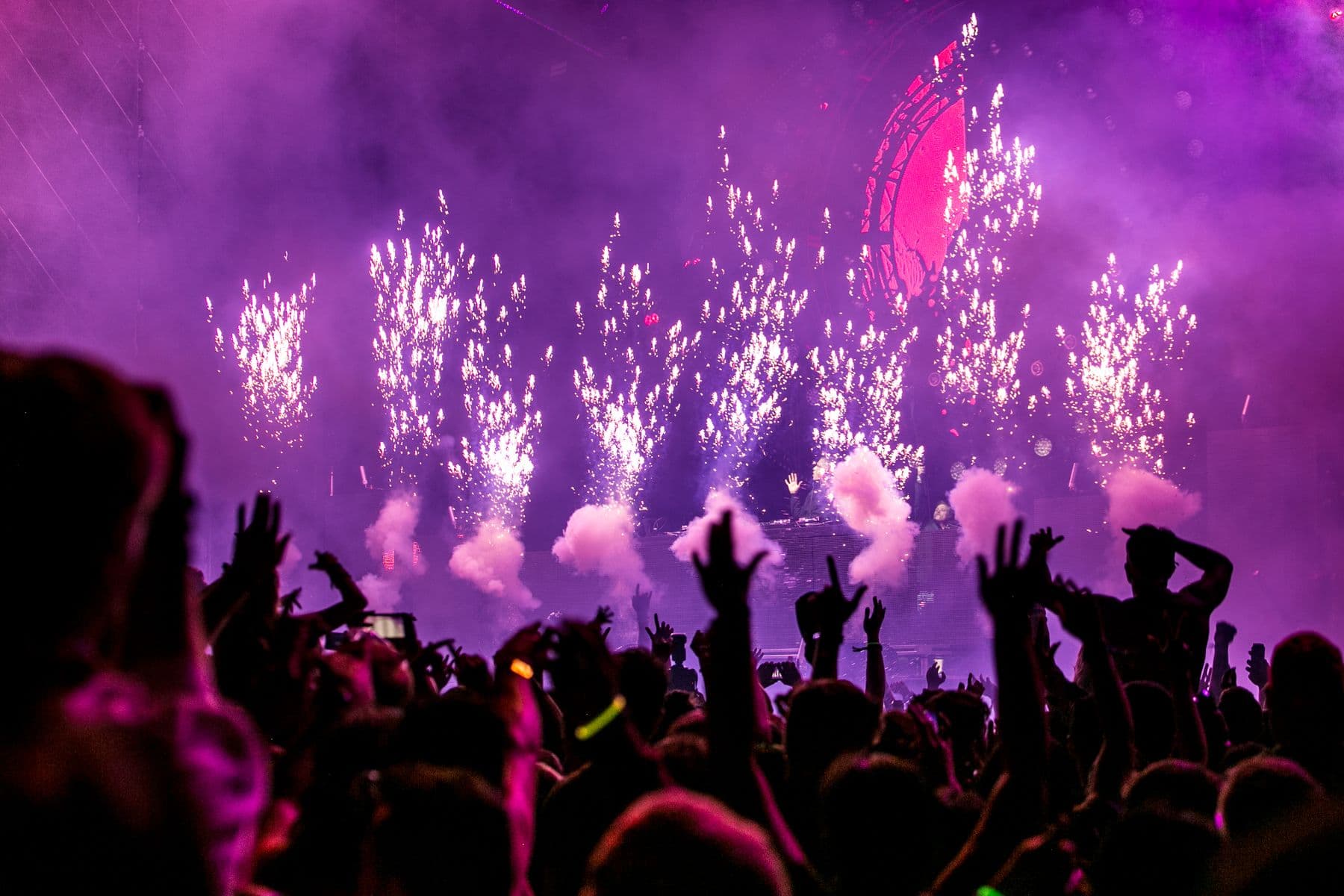 People celebrating at an outdoor community event